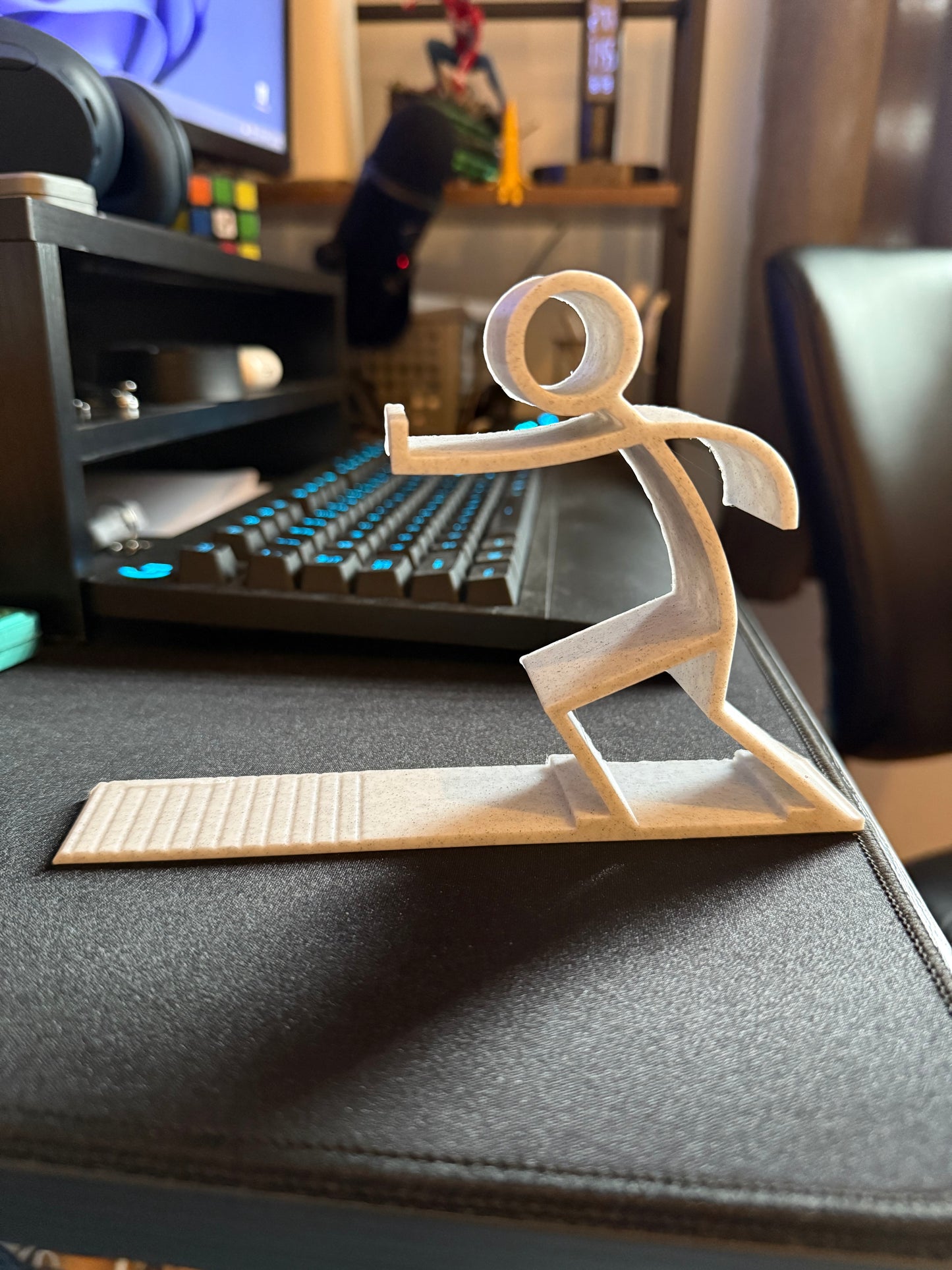 Serre-livres Stickman : support d'étagère multimédia moderne