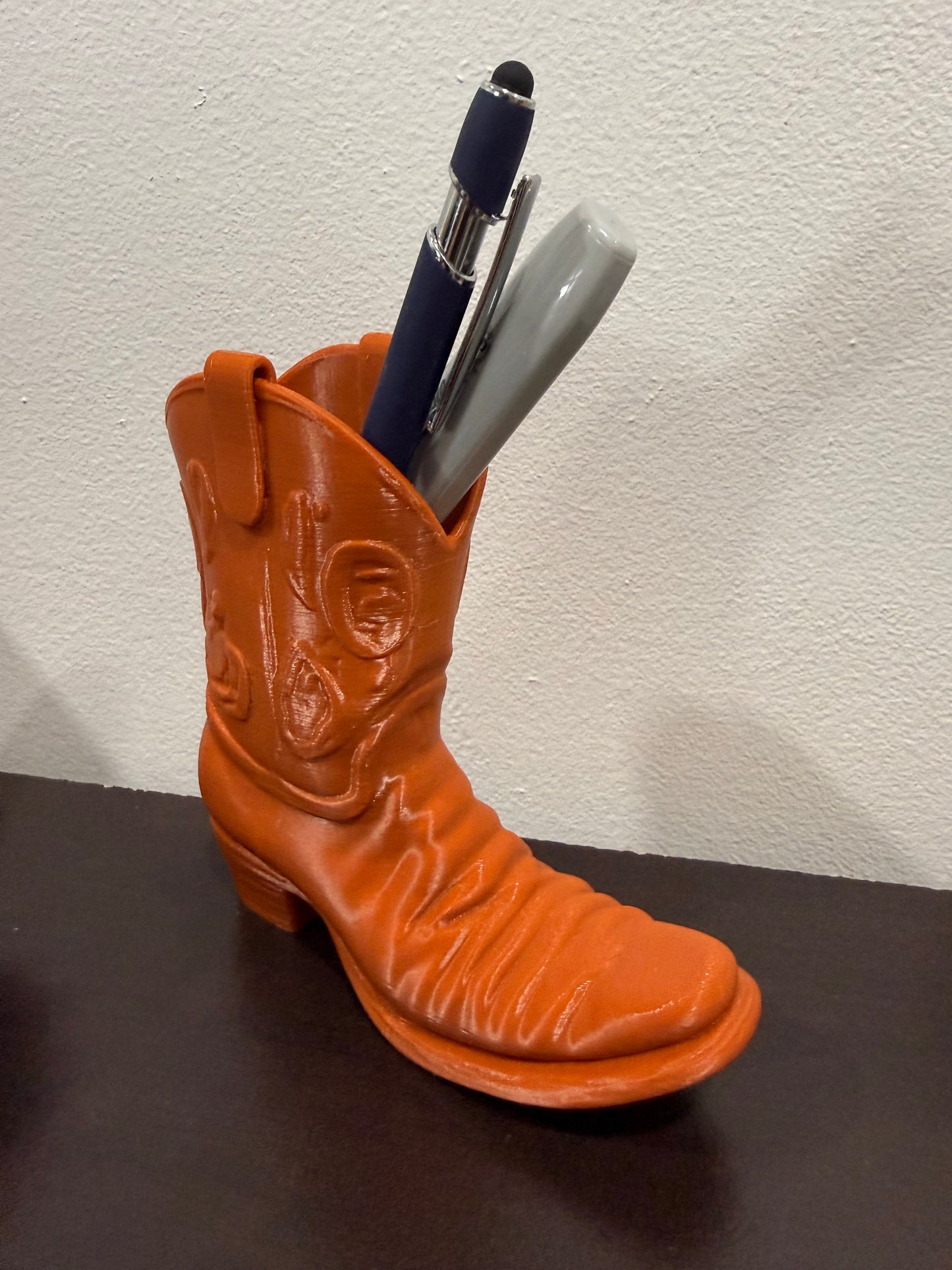Organisateur de bureau botte de cowboy - Décoration de bureau porte-stylo