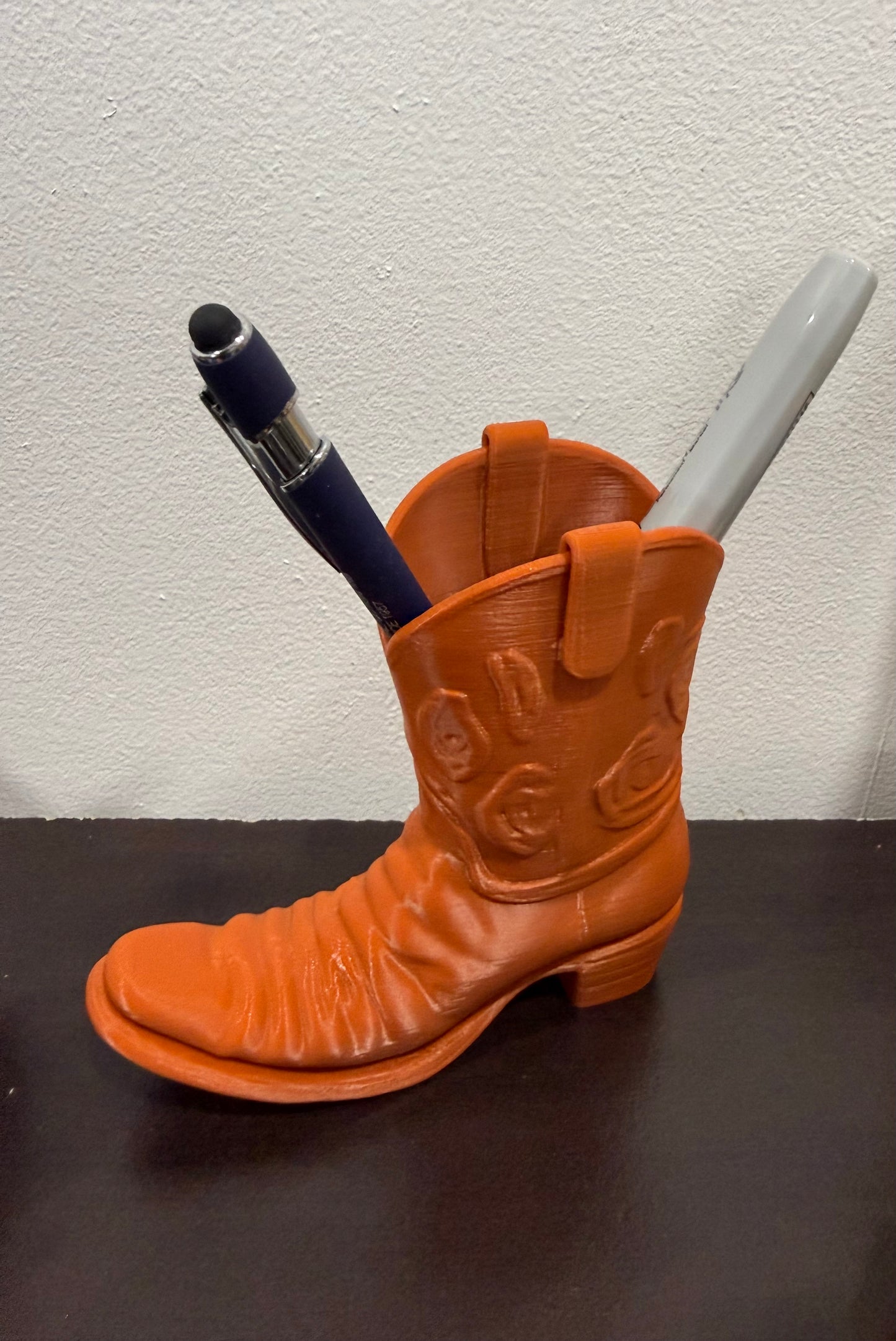 Organisateur de bureau botte de cowboy - Décoration de bureau porte-stylo