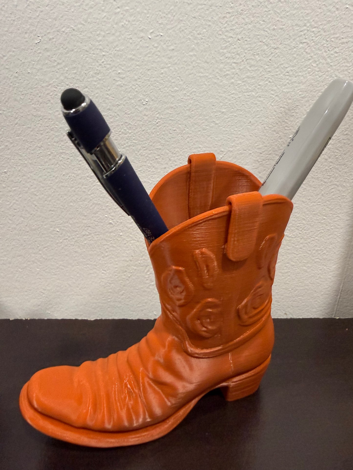 Organisateur de bureau botte de cowboy - Décoration de bureau porte-stylo