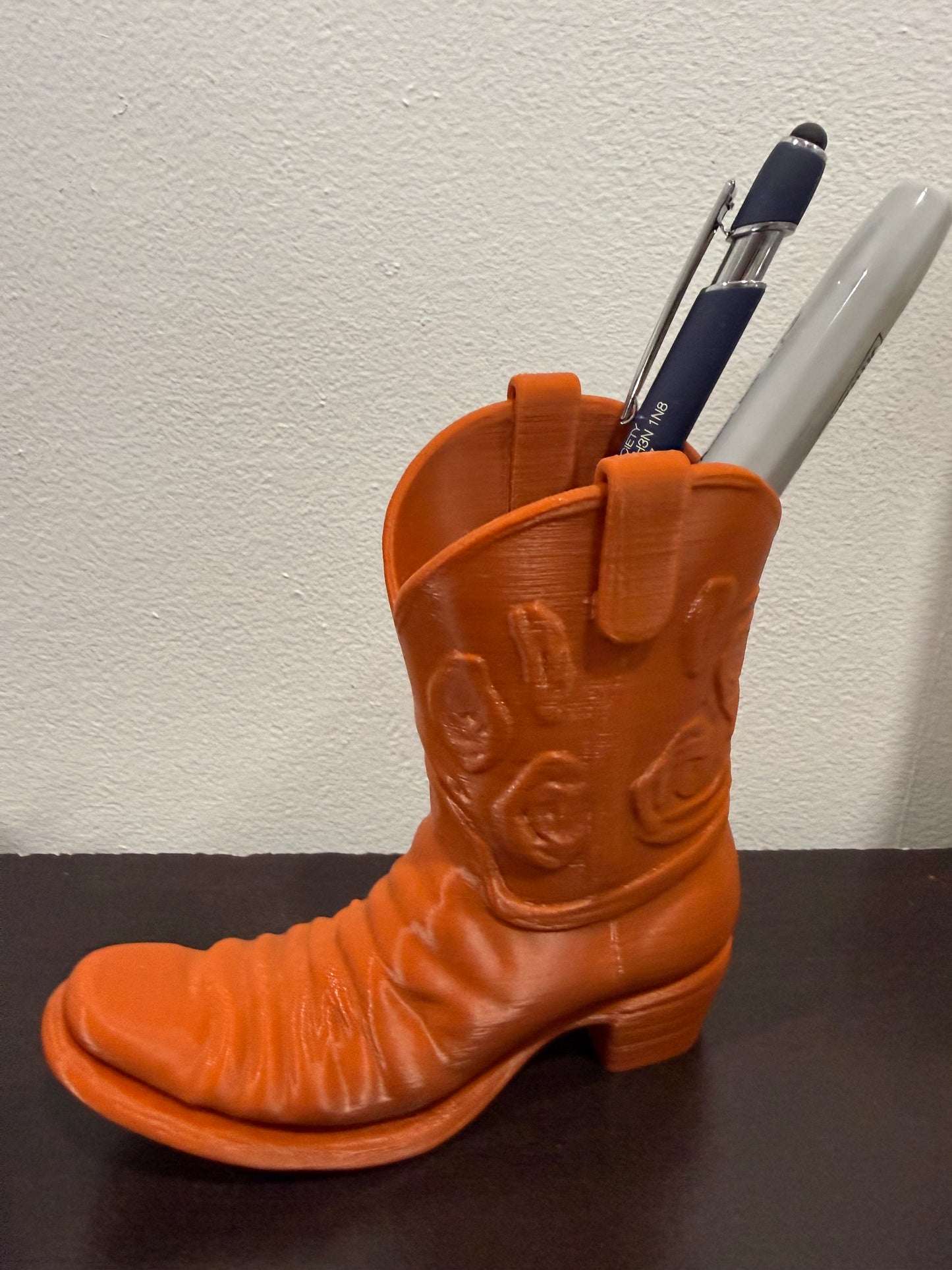 Organisateur de bureau botte de cowboy - Décoration de bureau porte-stylo