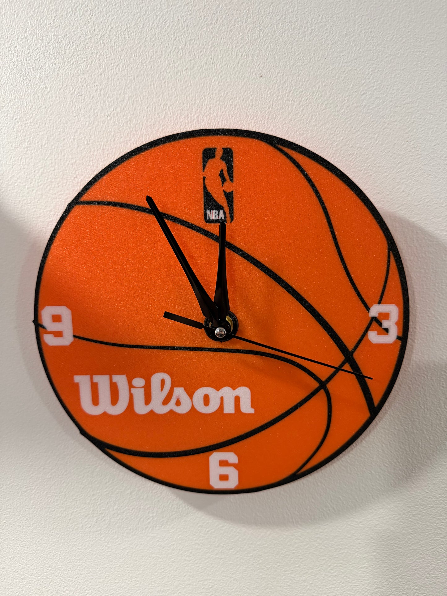 Basketball Wall Clock – Wilson NBA Inspired | Sports Decor