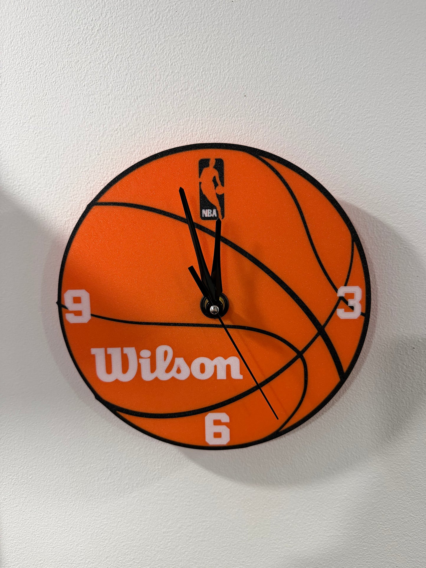 Basketball Wall Clock – Wilson NBA Inspired | Sports Decor