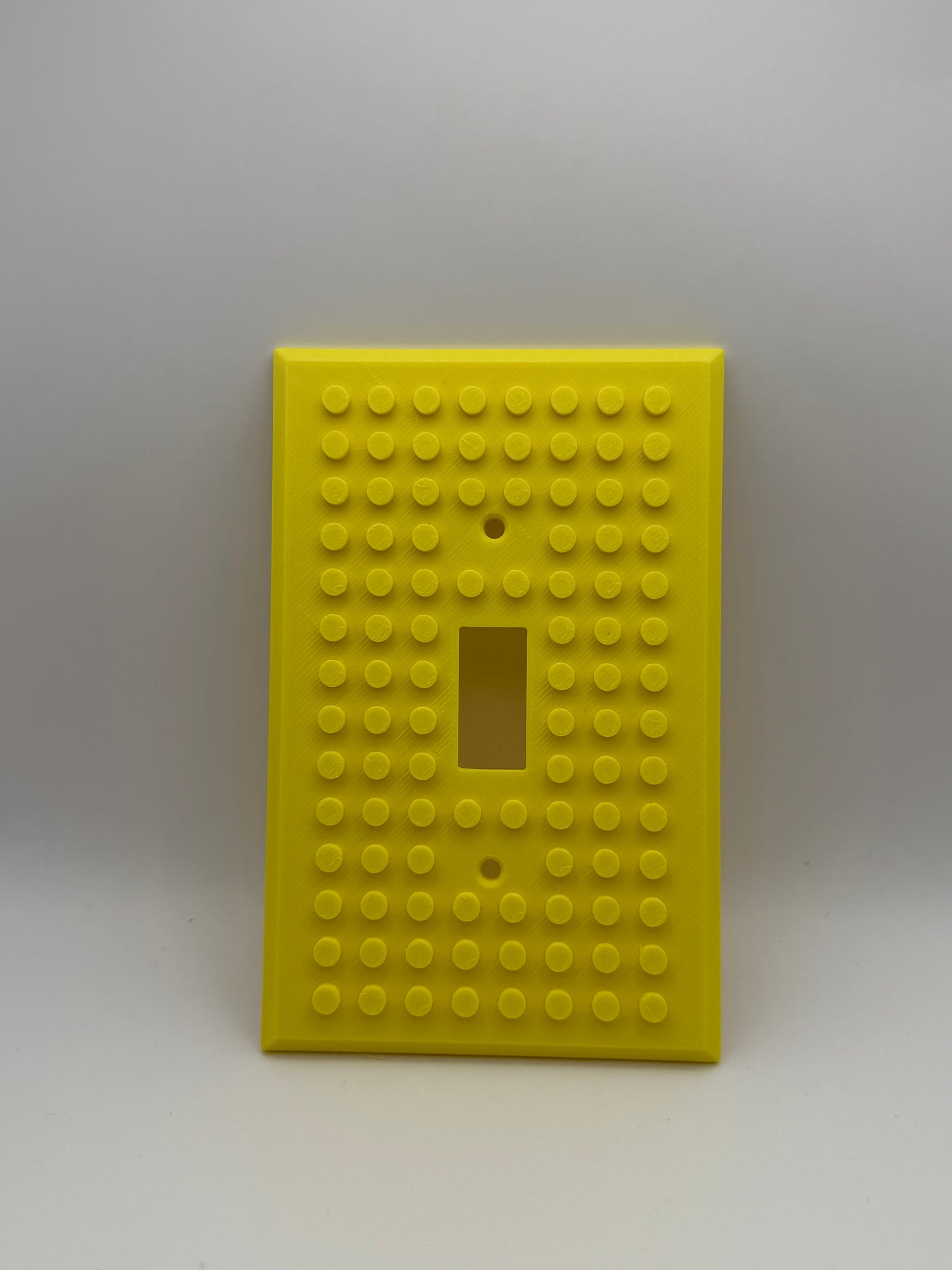 3D Printed LEGO Style Light Switch Cover • Colorful Brick Switch Plate for Kids Rooms & Playrooms