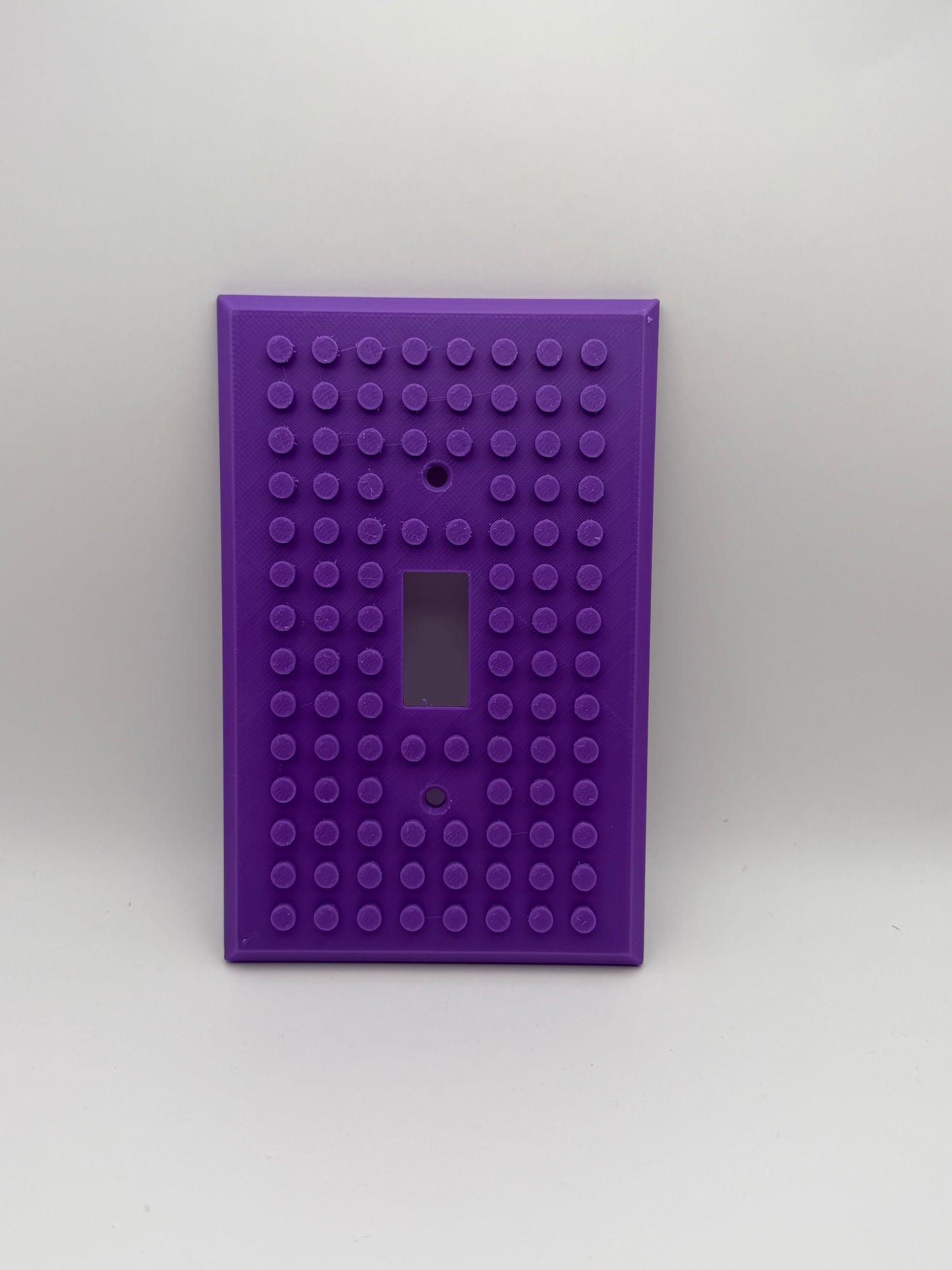 3D Printed LEGO Style Light Switch Cover • Colorful Brick Switch Plate for Kids Rooms & Playrooms