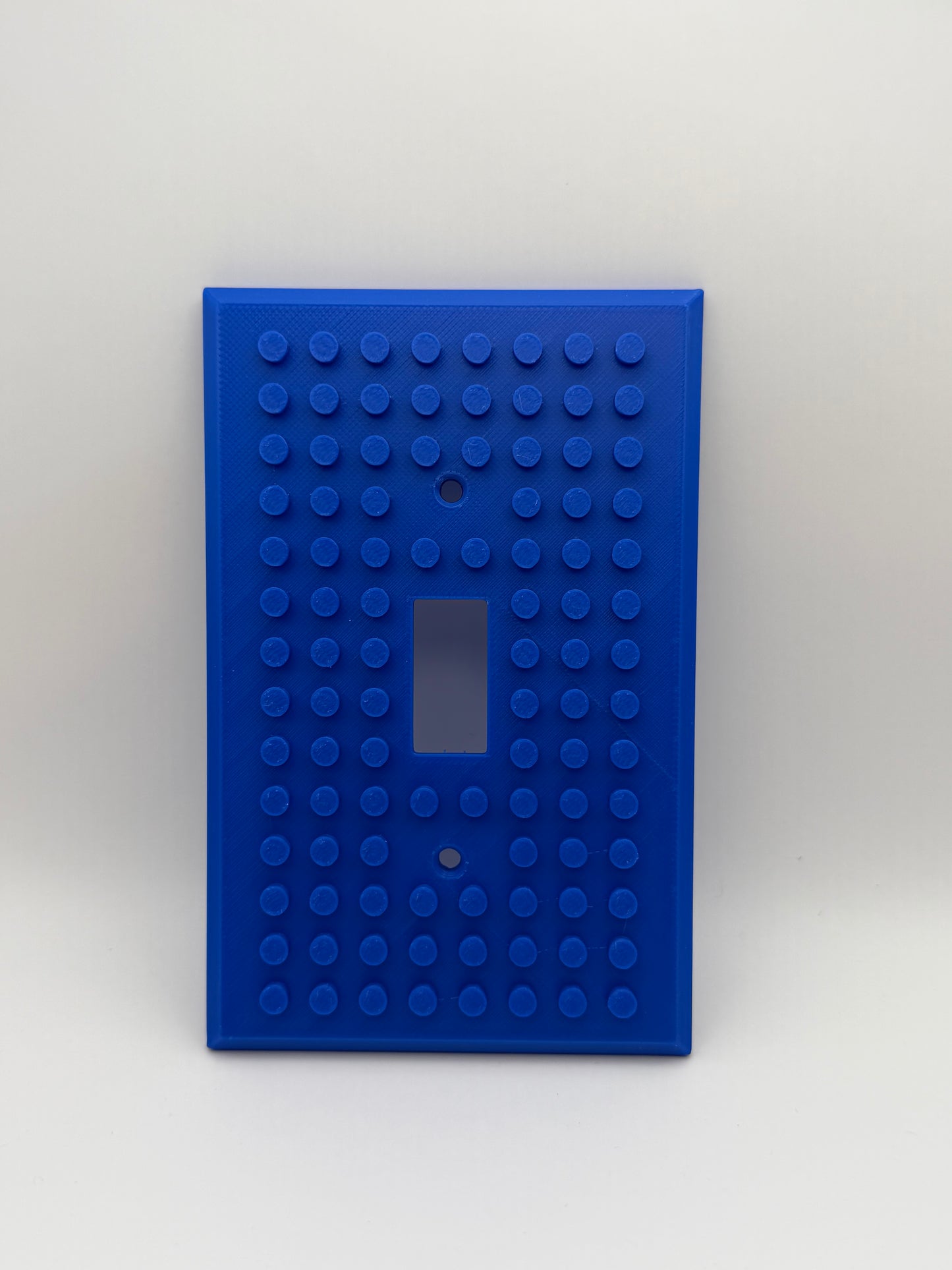 3D Printed LEGO Style Light Switch Cover • Colorful Brick Switch Plate for Kids Rooms & Playrooms