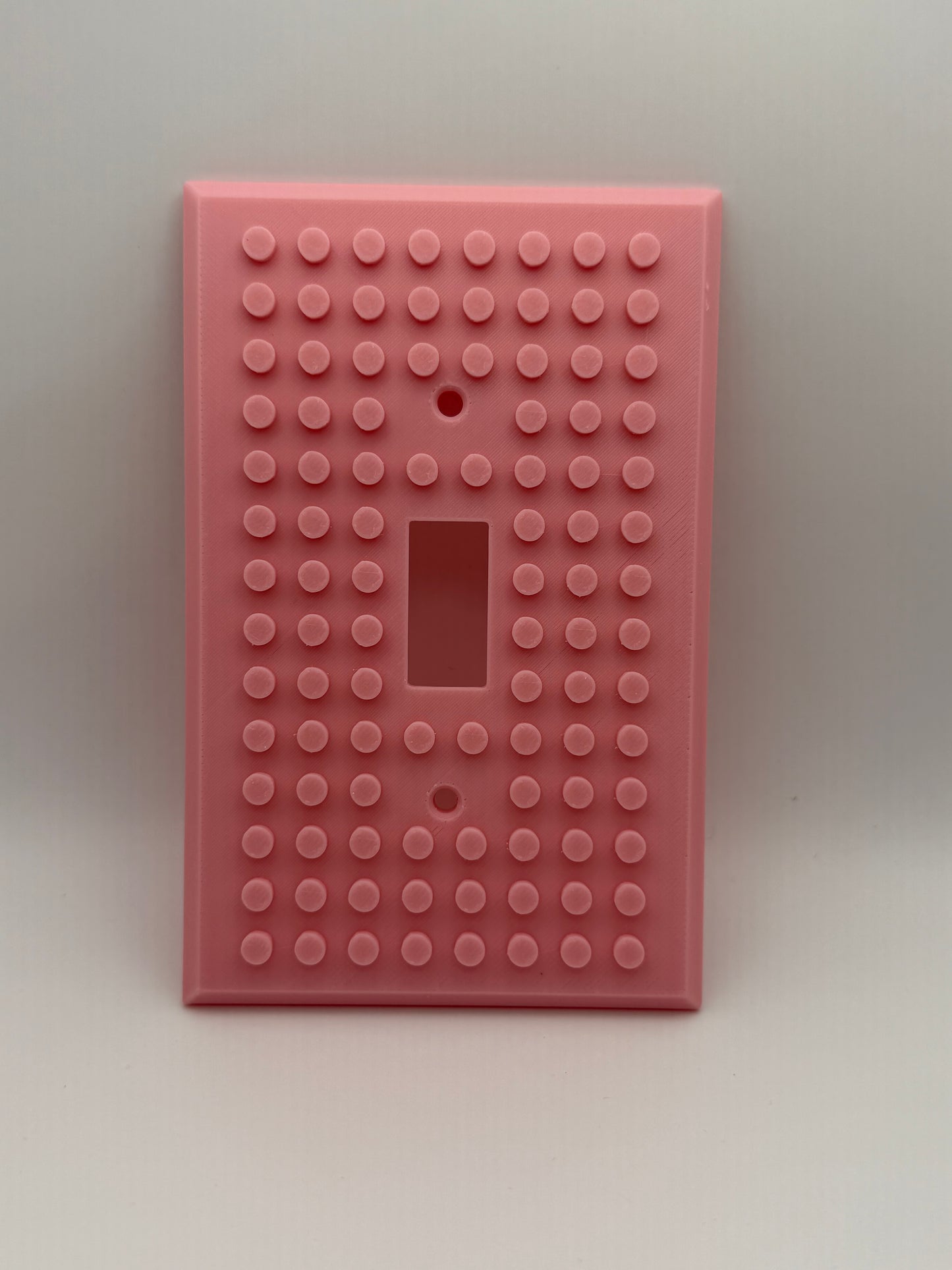 3D Printed LEGO Style Light Switch Cover • Colorful Brick Switch Plate for Kids Rooms & Playrooms