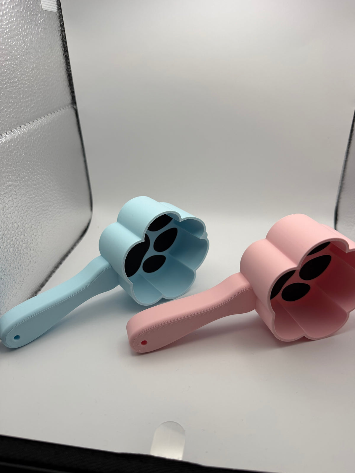 3D Printed Pet Food Scooper • Paw Print Scoop with Handle • NON TOXIC MATERIAL