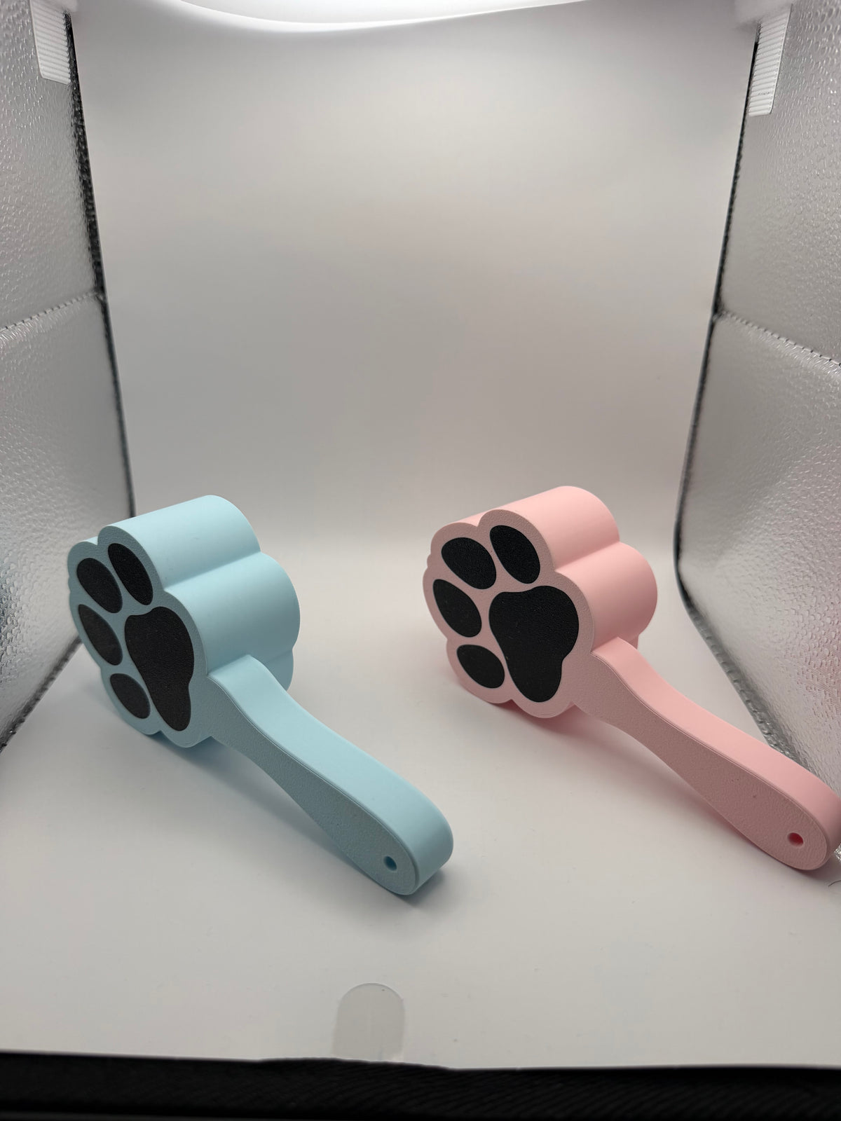 3D Printed Pet Food Scooper • Paw Print Scoop with Handle • NON TOXIC MATERIAL