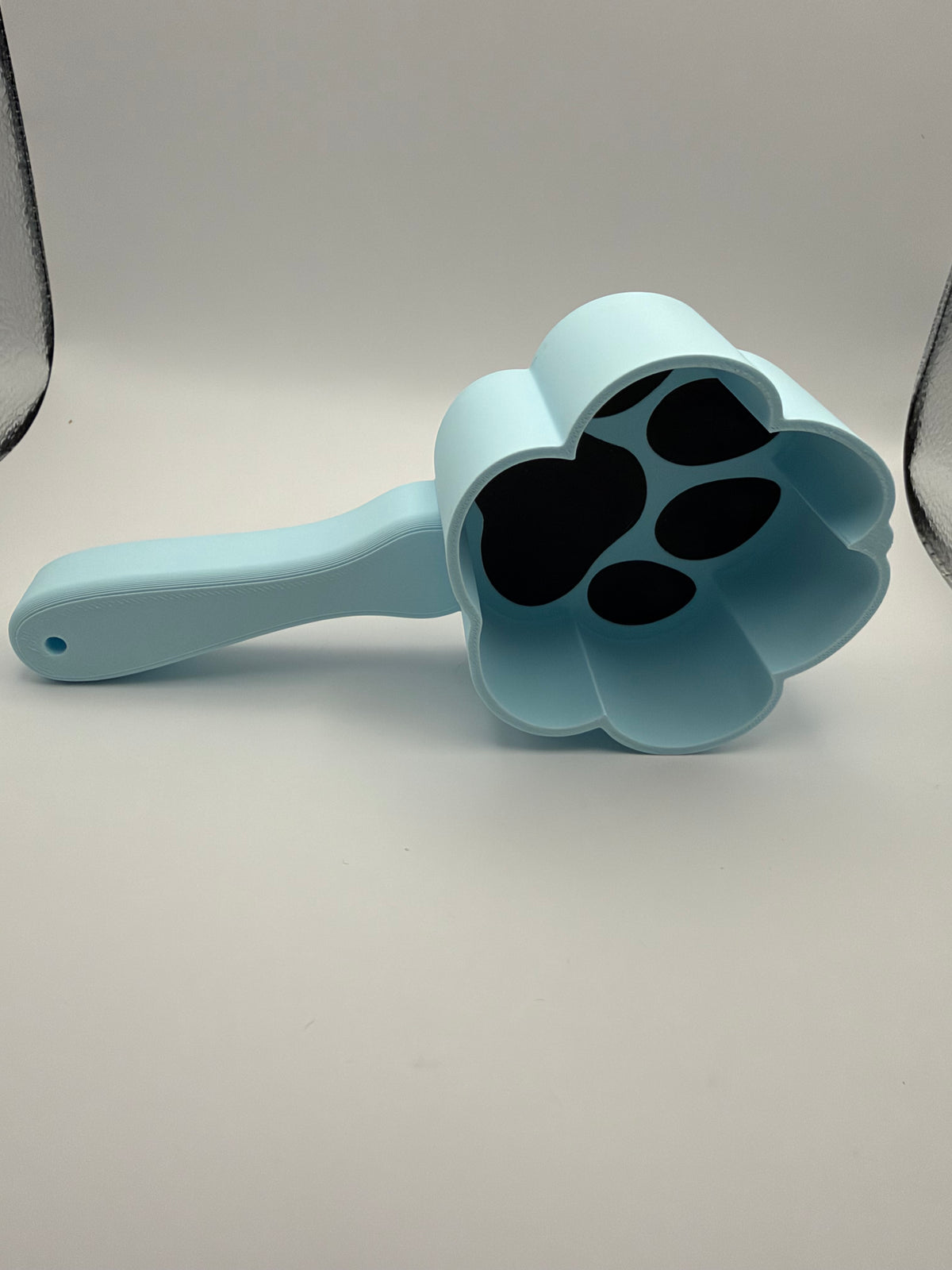 3D Printed Pet Food Scooper • Paw Print Scoop with Handle • NON TOXIC MATERIAL