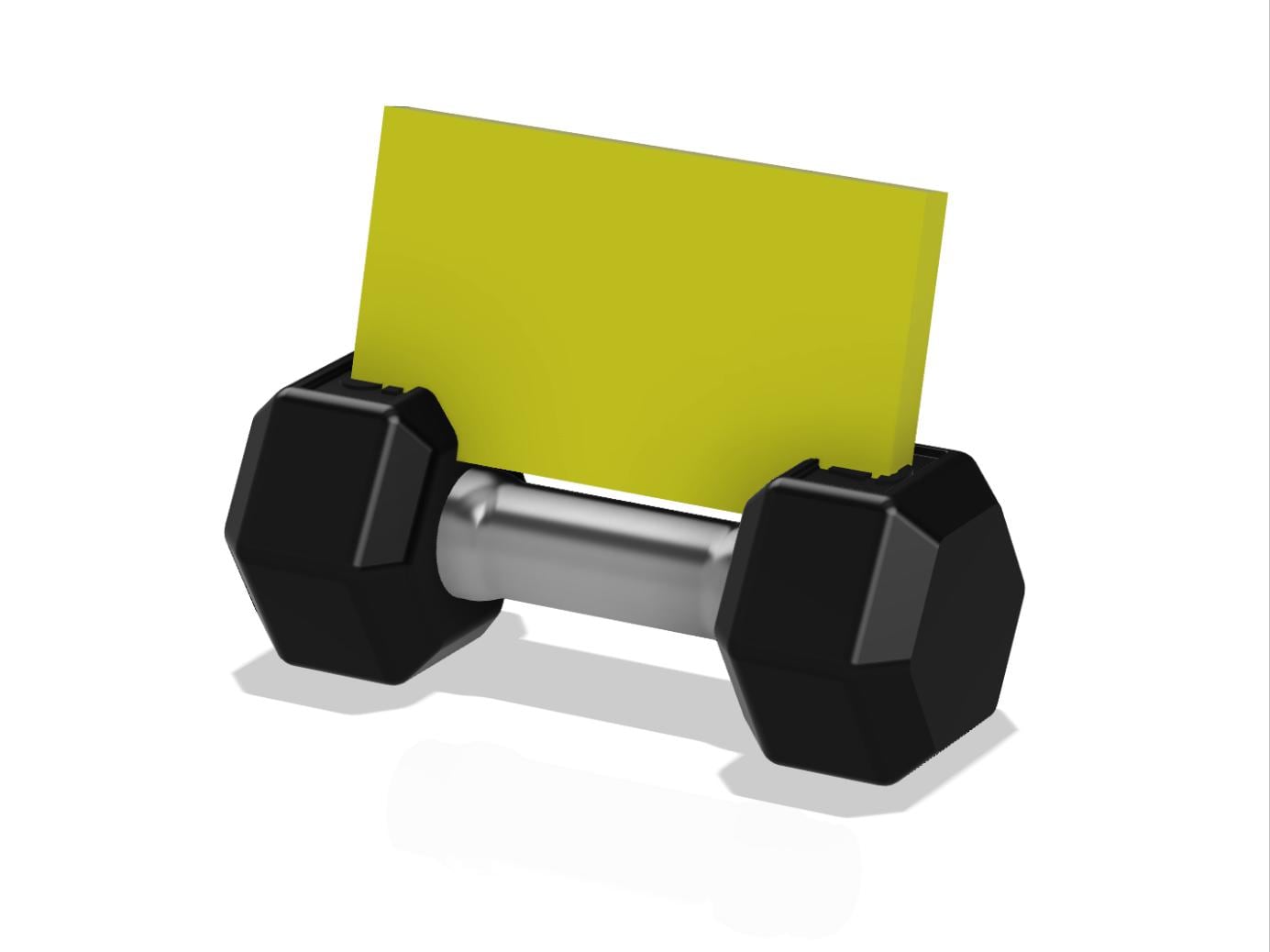 Porte-cartes de visite haltère unique – Un incontournable pour les professionnels du fitness ! Le cadeau parfait !