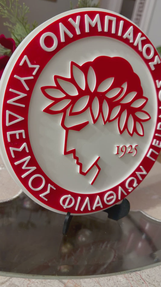 Bouclier FC Olympiakos avec support.